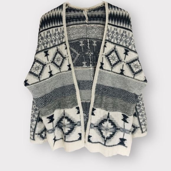 AEROPOSTALE Boho Open Front Knit Southwestern Cardigan Sweater Size XL - Picture 1 of 9